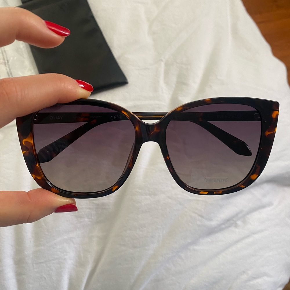 Quay Australia Tortoise Shell polarized Ever After Sunglasses